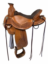 17 Inch Used Circle Y Walnut Grove Trail Saddle Medium Flex Tree 1157