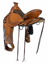 17 Inch Used Circle Y Walnut Grove Trail Saddle Medium Flex Tree 1157