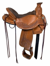 17 Inch Used Circle Y Walnut Grove Trail Saddle Medium Flex Tree 1157