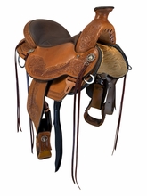 17 Inch Used Circle Y Walnut Grove Trail Saddle Medium Flex Tree 1157