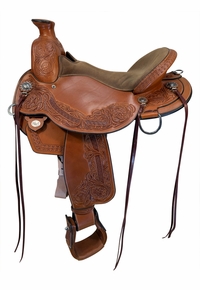 17 Inch Used Circle Y Walnut Grove Trail Saddle Wide Flex Tree 1157
