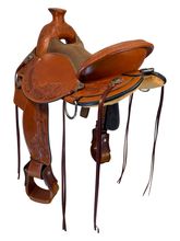 HOLD 2026/04/29e  17 Inch Used Circle Y Walnut Grove Trail Saddle Wide Flex Tree 1157