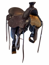 17 Inch Used Circle Y Walnut Grove Trail Saddle Wide Flex2 Tree 1157