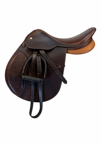 17 Inch Used Collegiate Jumping Saddle Narrow Tree