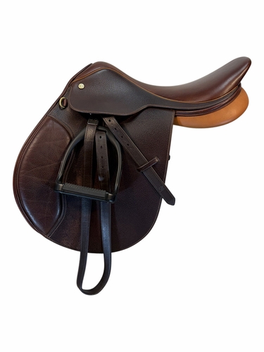 17 Inch Used Collegiate Jumping Saddle Narrow Tree