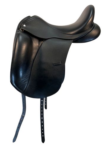 17 Inch Used Custom Saddlery Dressage Saddle 31124