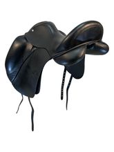17 Inch Used Custom Saddlery Dressage Saddle 31124