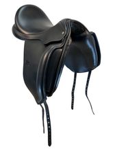 17 Inch Used Custom Saddlery Dressage Saddle 31124