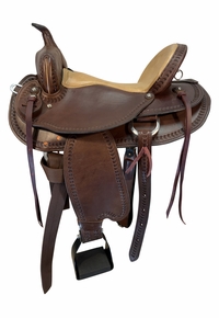 17 Inch Used Dakota Draft Trail Saddle X Wide Tree 214