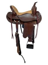 17 Inch Used Dakota Draft Trail Saddle X Wide Tree 214