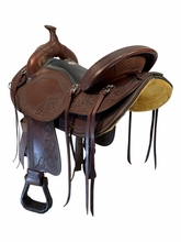 SOLD 2026/07/29  17 Inch Used Dakota Haflinger Trail Saddle X Wide Tree 2214