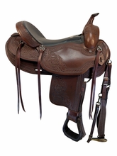 SOLD 2026/07/29  17 Inch Used Dakota Haflinger Trail Saddle X Wide Tree 2214