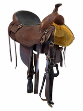 SOLD 2026/07/29  17 Inch Used Dakota Haflinger Trail Saddle X Wide Tree 2214