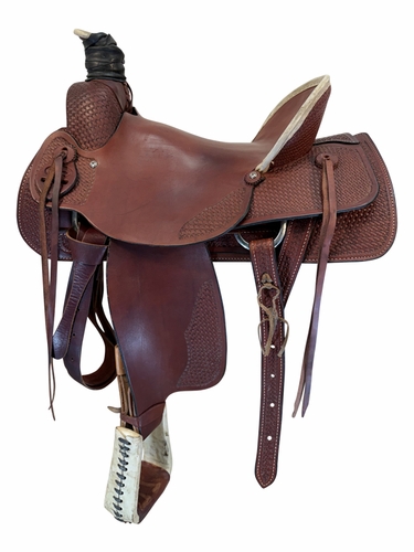 17 Inch Used Dakota Ranch Saddle Wide Tree 209af