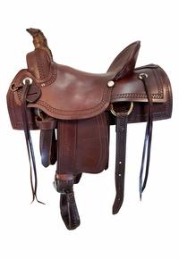 17 Inch Used Dakota Roping Saddle 205