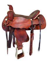 17 Inch Used Dakota Roping Saddle 520