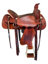 17 Inch Used Dakota Roping Saddle 520