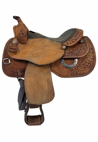 17 Inch Used Dale Chavez Reining Saddle Wide Tree