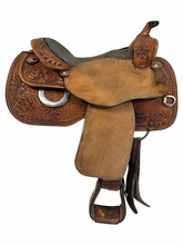 17 Inch Used Dale Chavez Reining Saddle Wide Tree
