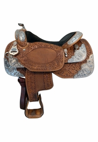 17 Inch Used Dale Chavez Show Saddle Wide Tree