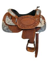 SOLD LAYAWAY 2026/04/02   17 Inch Used Dale Chavez Show Saddle Wide Tree