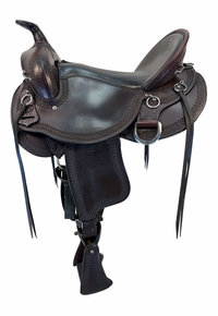 17 Inch Used Dixieland Trail Saddle Wide Flex Tree 10856