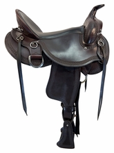 17 Inch Used Dixieland Trail Saddle Wide Flex Tree 10856