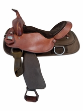 17 Inch Used Fabtron Draft Cordura Trail Saddle X Wide Tree 7184