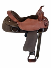 17 Inch Used Fabtron Draft Cordura Trail Saddle X Wide Tree 7184