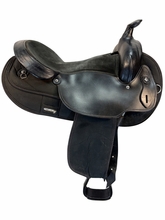 17 Inch Used Fabtron Gaited Cordura Trail Saddle Wide Tree 7143