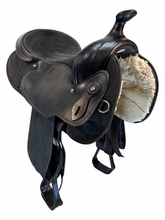 17 Inch Used Fabtron Gaited Cordura Trail Saddle Wide Tree 7143