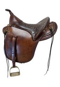 17 Inch Used Fabtron Trail Saddle Medium Tree
