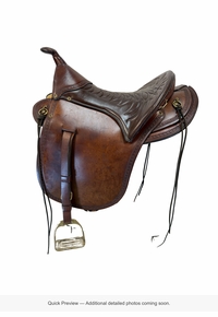 17 Inch Used Fabtron Trail Saddle Medium Tree