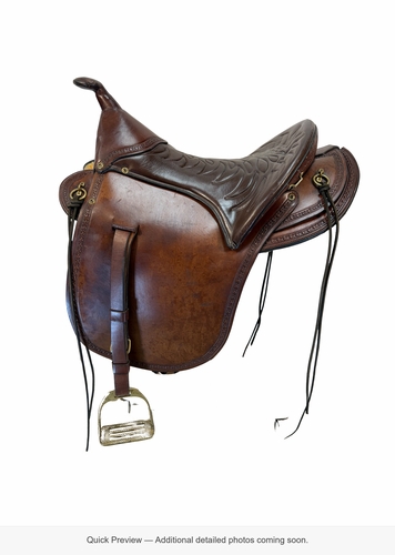 17 Inch Used Fabtron Trail Saddle Medium Tree