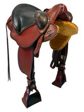 17 Inch Used Henry Miller Double Creek Endurance Saddle Wide Tree