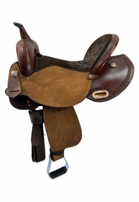 17 Inch Used High Horse By Circle Y Barrel Saddle Wide Tree 6232