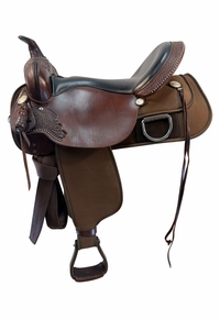 17 Inch Used High Horse By Circle Y Cordura Trail Saddle Wide Tree  5921