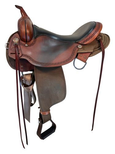 SOLD 2026/01/03 17 Inch Used High Horse by Circle Y Daisetta Trail Saddle 6914 Wide Tree