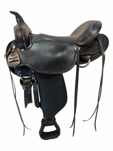 17 Inch Used High Horse By Circle Y Driftwood Cordura Trail Saddle Medium Tree 6921