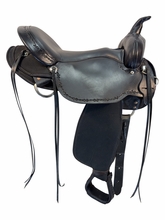 17 Inch Used High Horse By Circle Y Driftwood Cordura Trail Saddle Medium Tree 6921
