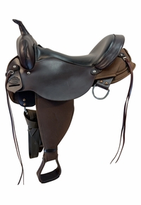 17 Inch Used High Horse By Circle Y El Campo Gaited Cordura Trail Saddle Medium Tree 6970