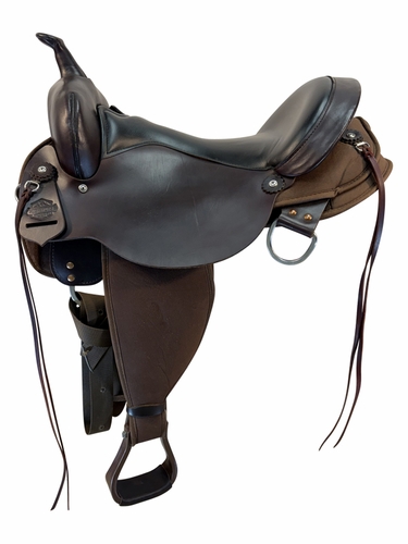 17 Inch Used High Horse By Circle Y El Campo Gaited Cordura Trail Saddle Medium Tree 6970