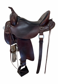 17 Inch Used High Horse By Circle Y Little River Trail Saddle Wide Tree 6863