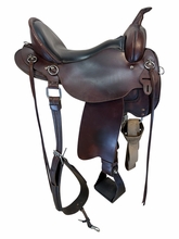 HOLD 260902jd 17 Inch Used High Horse By Circle Y Little River Trail Saddle Wide Tree 6863