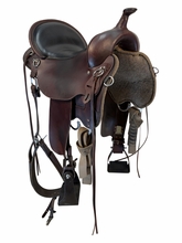 HOLD 260902jd 17 Inch Used High Horse By Circle Y Little River Trail Saddle Wide Tree 6863