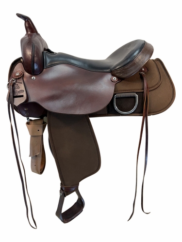 17 Inch Used High Horse By Circle Y Lockhart Cordura Trail Saddle Medium Tree 6910