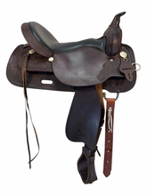 17 Inch Used High Horse Circle Y Mineral Wells Trail Saddle Wide Tree 6812