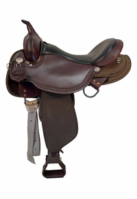 17 Inch Used High Horse Daisetta Cordura Trail Saddle Wide Tree  6914