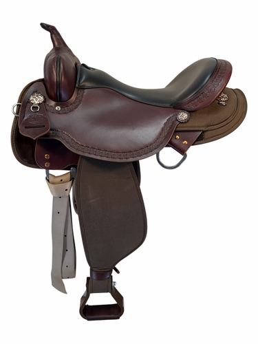 SOLD 2026/06/05  17 Inch Used High Horse Daisetta Cordura Trail Saddle Wide Tree  6914