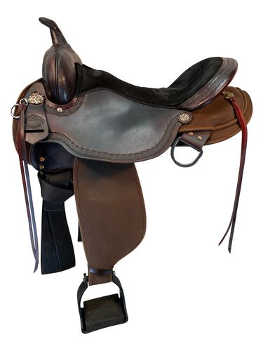 17 Inch Used Circle Y High Horse Daisetta Trail Saddle 6914